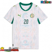 Camisa de Futebol Senegal Habib Diallo #20 Equipamento Principal Mulheres Mundo 2026 Manga Curta